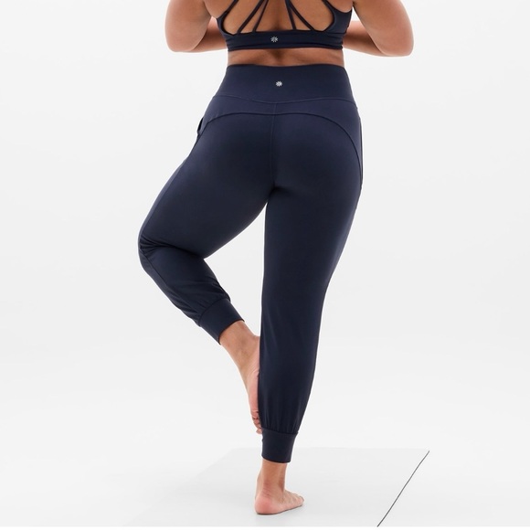 Salutation High Rise Jogger- Navy Blue - Picture 2 of 5